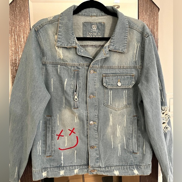 Doctor_M Unisex Jean Jacket - Picture 1 of 8